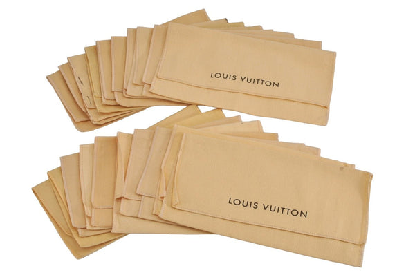 Authentic Louis Vuitton Dust Bag 20 Set Cotton Beige 9.1x4.7x0.2 LV 3945J