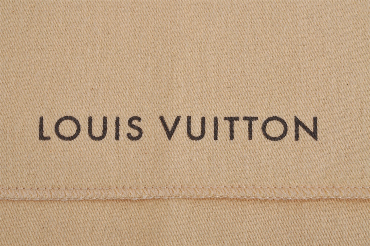 Authentic Louis Vuitton Dust Bag 20 Set Cotton Beige 9.1x4.7x0.2 LV 3945J