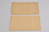 Authentic Louis Vuitton Dust Bag 20 Set Cotton Beige 9.1x4.7x0.2 LV 3945J