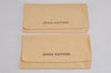Authentic Louis Vuitton Dust Bag 20 Set Cotton Beige 9.1x4.7x0.2 LV 3945J