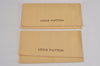 Authentic Louis Vuitton Dust Bag 20 Set Cotton Beige 9.1x4.7x0.2 LV 3945J