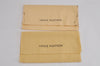 Authentic Louis Vuitton Dust Bag 20 Set Cotton Beige 9.1x4.7x0.2 LV 3945J