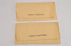 Authentic Louis Vuitton Dust Bag 20 Set Cotton Beige 9.1x4.7x0.2 LV 3945J