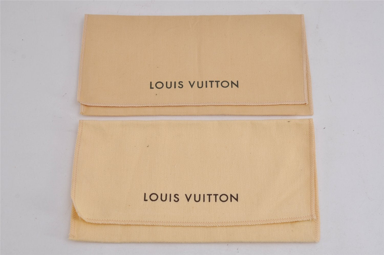 Authentic Louis Vuitton Dust Bag 20 Set Cotton Beige 9.1x4.7x0.2 LV 3945J
