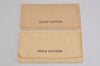 Authentic Louis Vuitton Dust Bag 20 Set Cotton Beige 9.1x4.7x0.2 LV 3945J