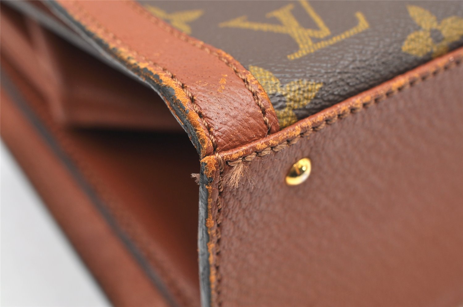 Authentic Louis Vuitton Monogram Sac Vavolet Hand Bag Old Model LV 3945K