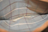 Authentic Burberrys Vintage Check Leather Clutch Hand Bag Purse Brown 3946K