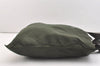 Authentic PRADA Vintage Nylon Tessuto Leather Shoulder Tote Bag Green 3948J