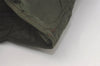 Authentic PRADA Vintage Nylon Tessuto Leather Shoulder Tote Bag Green 3948J