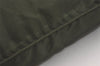 Authentic PRADA Vintage Nylon Tessuto Leather Shoulder Tote Bag Green 3948J