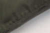 Authentic PRADA Vintage Nylon Tessuto Leather Shoulder Tote Bag Green 3948J