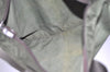 Authentic PRADA Vintage Nylon Tessuto Leather Shoulder Tote Bag Green 3948J