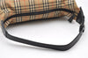 Authentic Burberrys Nova Check Shoulder Hand Bag Canvas Leather Beige 3948K