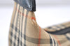Authentic Burberrys Nova Check Shoulder Hand Bag Canvas Leather Beige 3948K