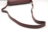 Authentic Cartier Must de Cartier Leather Shoulder Cross Bag Bordeaux Red 3949K