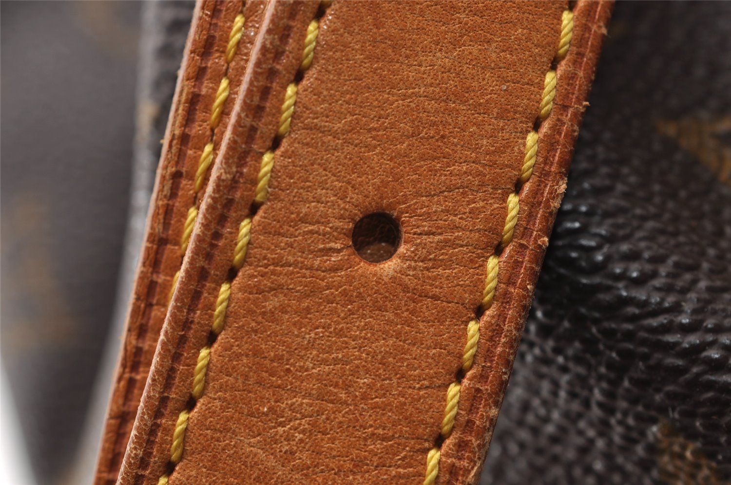 Authentic Louis Vuitton Monogram Petit Noe M42226 Shoulder Drawstring Bag 3950I