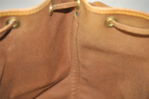 Authentic Louis Vuitton Monogram Petit Noe M42226 Shoulder Drawstring Bag 3950I