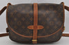 Authentic Louis Vuitton Monogram Saumur 30 Shoulder Cross Bag M42256 LV 3950J