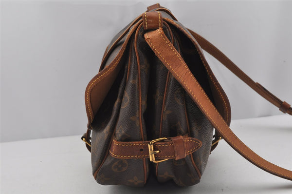 Authentic Louis Vuitton Monogram Saumur 30 Shoulder Cross Bag M42256 LV 3950J