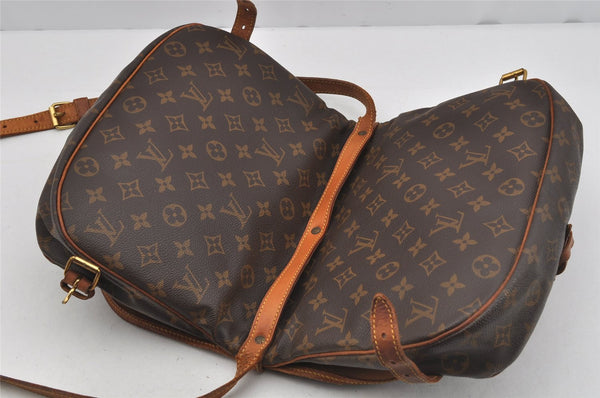 Authentic Louis Vuitton Monogram Saumur 30 Shoulder Cross Bag M42256 LV 3950J