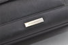 Authentic BURBERRY Vintage Leather Hand Bag Purse Black 3950K