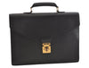 Auth Louis Vuitton Epi Serviette Ambassadeur Black Briefcase M54412 LV 3951J
