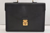 Auth Louis Vuitton Epi Serviette Ambassadeur Black Briefcase M54412 LV 3951J