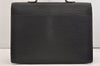 Auth Louis Vuitton Epi Serviette Ambassadeur Black Briefcase M54412 LV 3951J