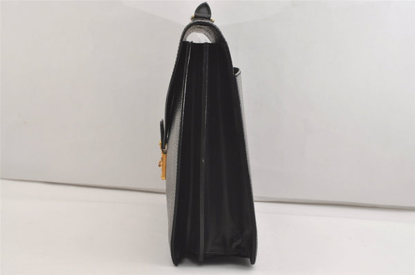 Auth Louis Vuitton Epi Serviette Ambassadeur Black Briefcase M54412 LV 3951J