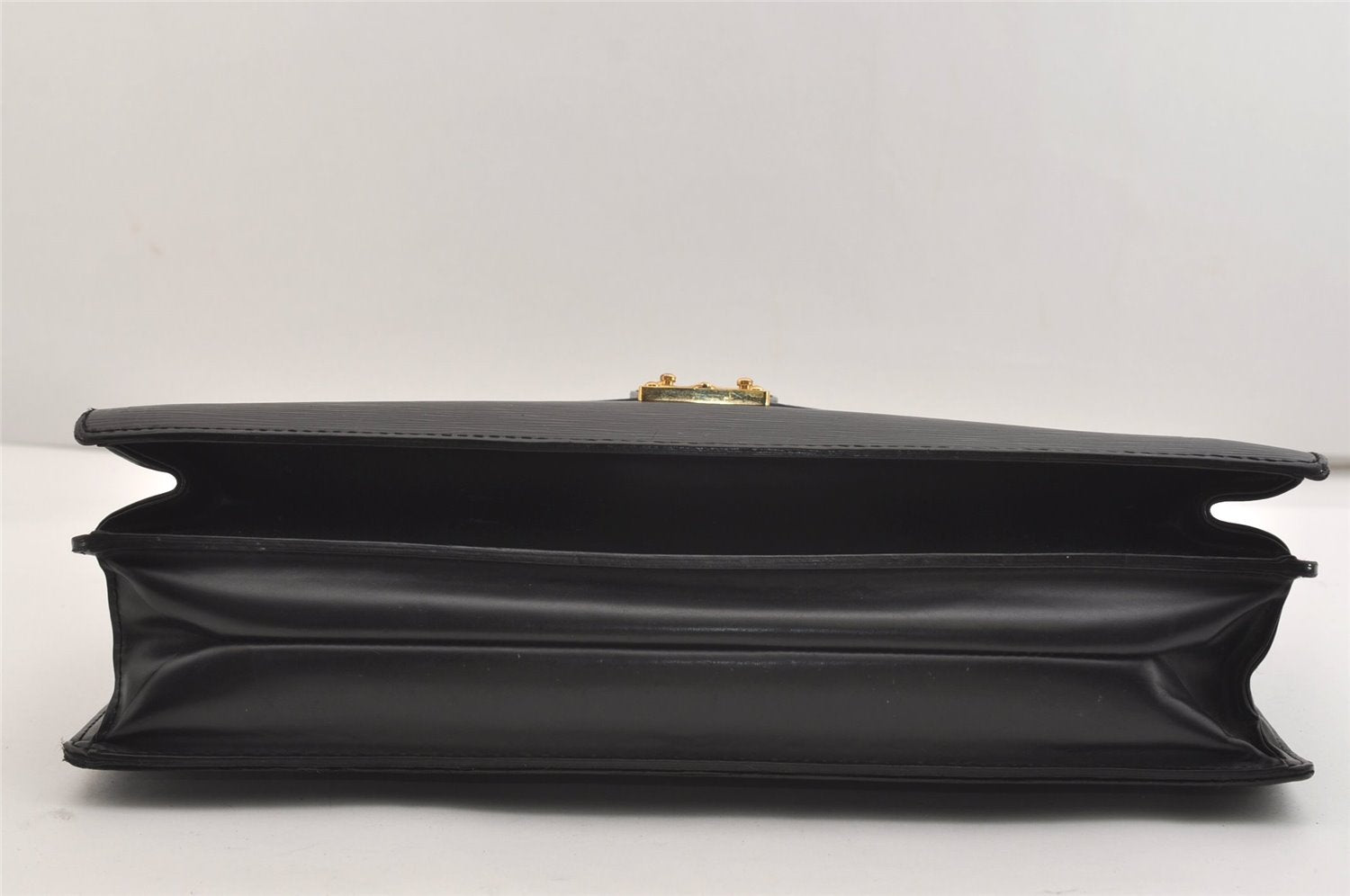 Auth Louis Vuitton Epi Serviette Ambassadeur Black Briefcase M54412 LV 3951J