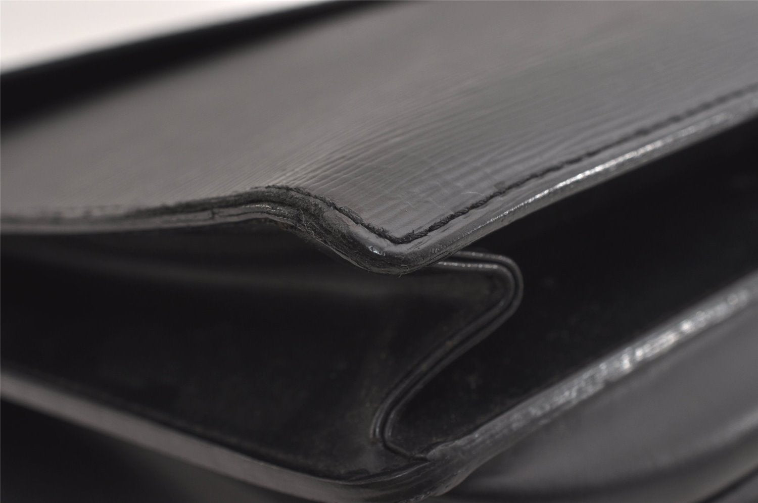 Auth Louis Vuitton Epi Serviette Ambassadeur Black Briefcase M54412 LV 3951J