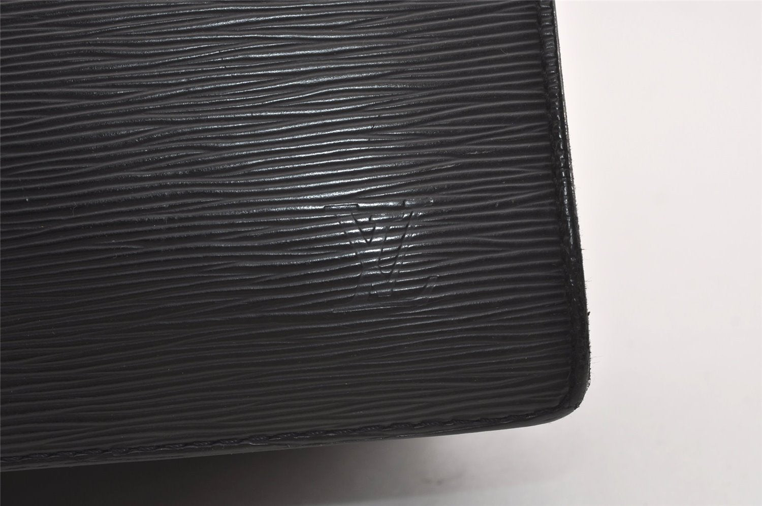 Auth Louis Vuitton Epi Serviette Ambassadeur Black Briefcase M54412 LV 3951J