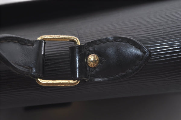 Auth Louis Vuitton Epi Serviette Ambassadeur Black Briefcase M54412 LV 3951J