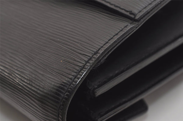 Auth Louis Vuitton Epi Serviette Ambassadeur Black Briefcase M54412 LV 3951J