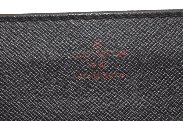 Auth Louis Vuitton Epi Serviette Ambassadeur Black Briefcase M54412 LV 3951J