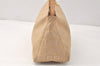 Authentic FENDI Zucchino Shoulder Hand Bag Purse Canvas Leather Beige 3951K