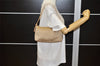 Authentic FENDI Zucchino Shoulder Hand Bag Purse Canvas Leather Beige 3951K