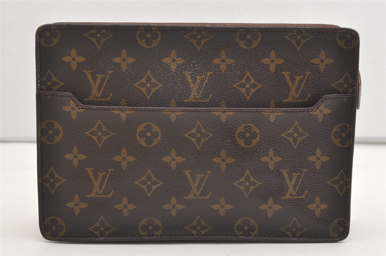 Authentic Louis Vuitton Monogram Pochette Homme Clutch Hand Bag M51795 LV 3952J