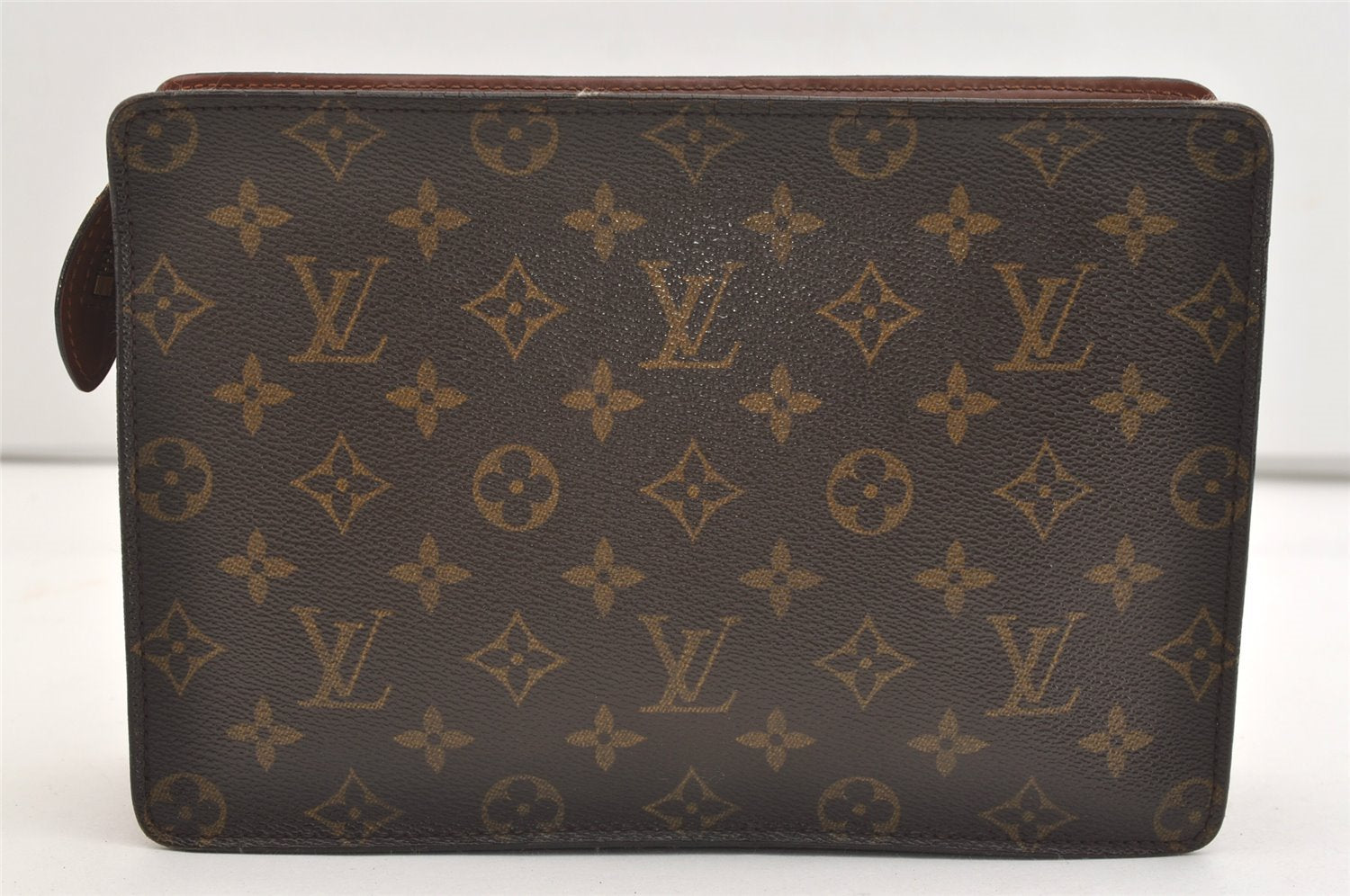 Authentic Louis Vuitton Monogram Pochette Homme Clutch Hand Bag M51795 LV 3952J