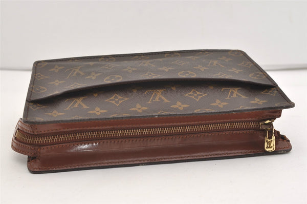 Authentic Louis Vuitton Monogram Pochette Homme Clutch Hand Bag M51795 LV 3952J