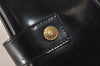 Authentic GUCCI Vintage Bamboo Shoulder Hand Bag Enamel Black Junk 3952K