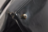 Authentic GUCCI Vintage Bamboo Shoulder Hand Bag Enamel Black Junk 3952K