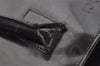 Authentic GUCCI Vintage Bamboo Shoulder Hand Bag Enamel Black Junk 3952K