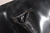 Authentic GUCCI Vintage Bamboo Shoulder Hand Bag Enamel Black Junk 3952K