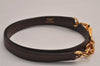 Authentic HERMES Vintage Shoulder Strap 32.7" Leather Brown 3953J