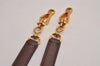 Authentic HERMES Vintage Shoulder Strap 32.7" Leather Brown 3953J