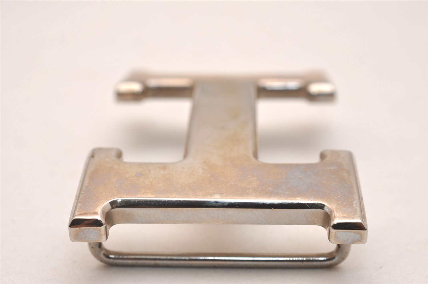 Authentic HERMES Buckle for Constance Leather Belt Silver 3954J