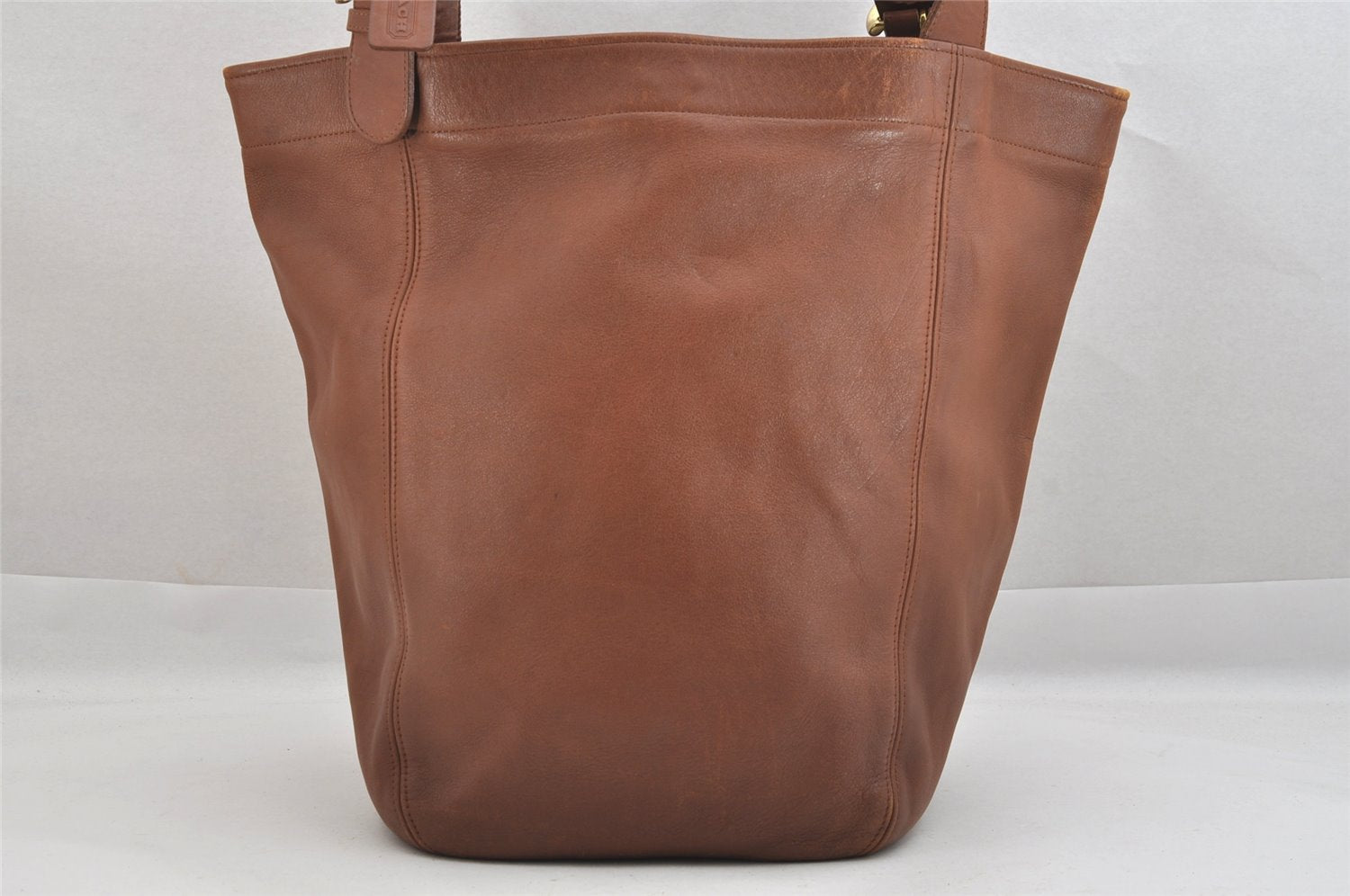 Authentic OLD COACH Vintage Shoulder Tote Bag Leather 4082 Brown 3954K