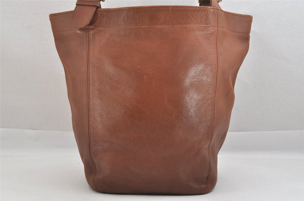 Authentic OLD COACH Vintage Shoulder Tote Bag Leather 4082 Brown 3954K
