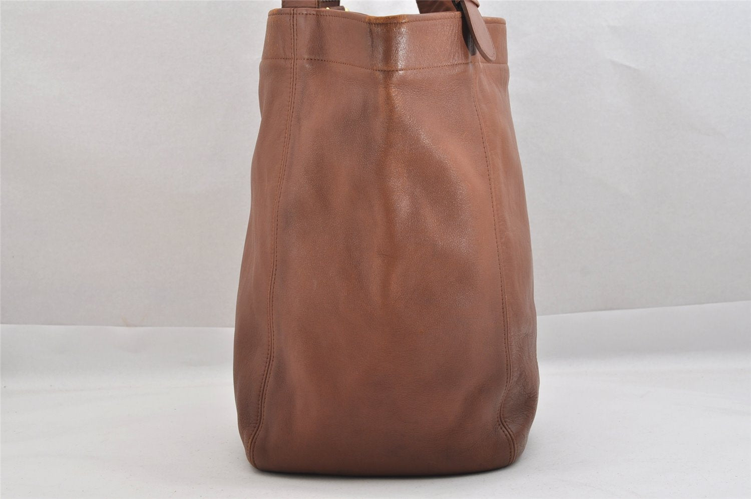 Authentic OLD COACH Vintage Shoulder Tote Bag Leather 4082 Brown 3954K